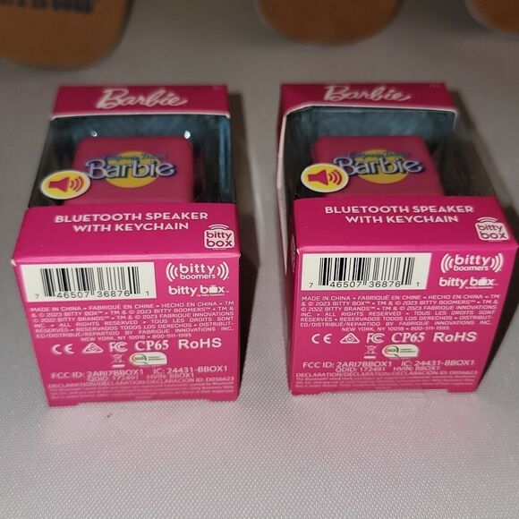 New Barbie x Bitty Boom • Bitty Boomers Bluetooth Speaker with Keychain - Picture 7 of 10